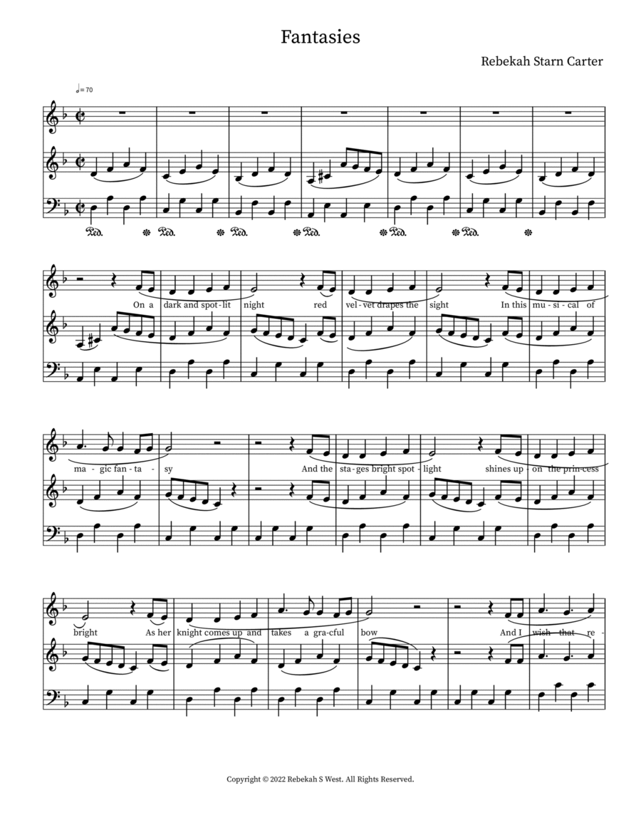 Fantasies Voice scores gallery preview page 1