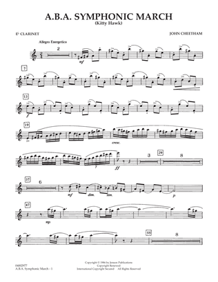 A.B.A. Symphonic March (Kitty Hawk) - Eb Clarinet