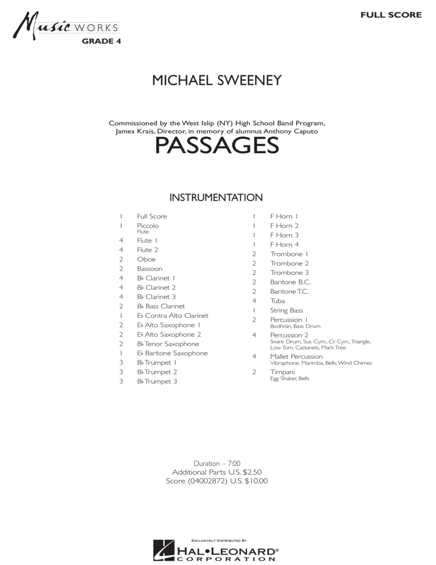 Passages - Full Score Score scores gallery preview page 1