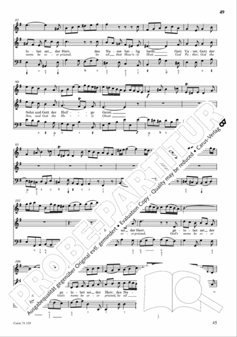 The Complete Sacred Vocal Works (Das geistliche Vokalwerk) Voice scores gallery preview page 50