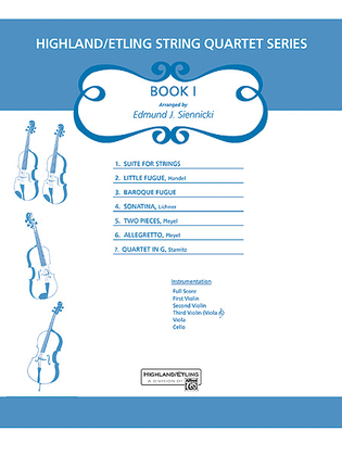 Book cover for Highland/Etling String Quartet Series: Book 1