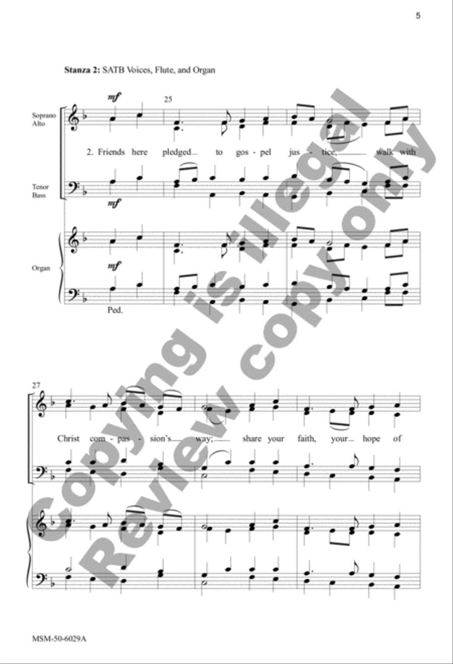 Family Born of Font and Spirit 4-Part scores gallery preview page 5