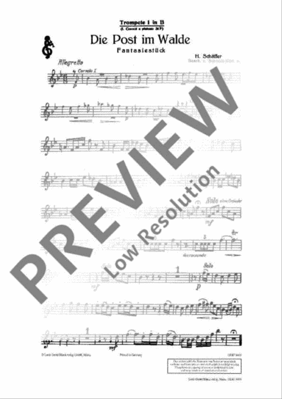 Die Post im Walde Die Post im Walde Concert Band scores gallery preview page 19