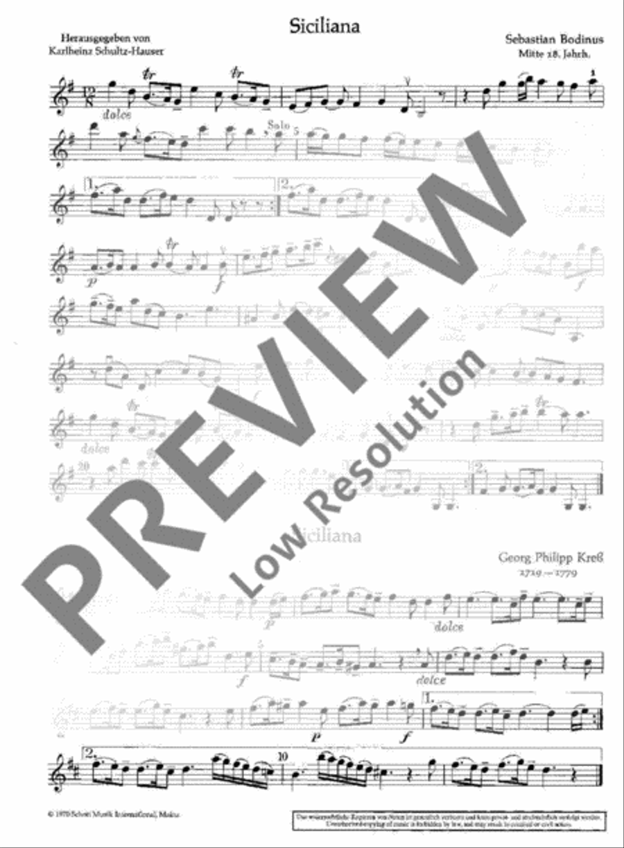Weihnachtliche Sicilianen und Pastoralen Violin scores gallery preview page 3