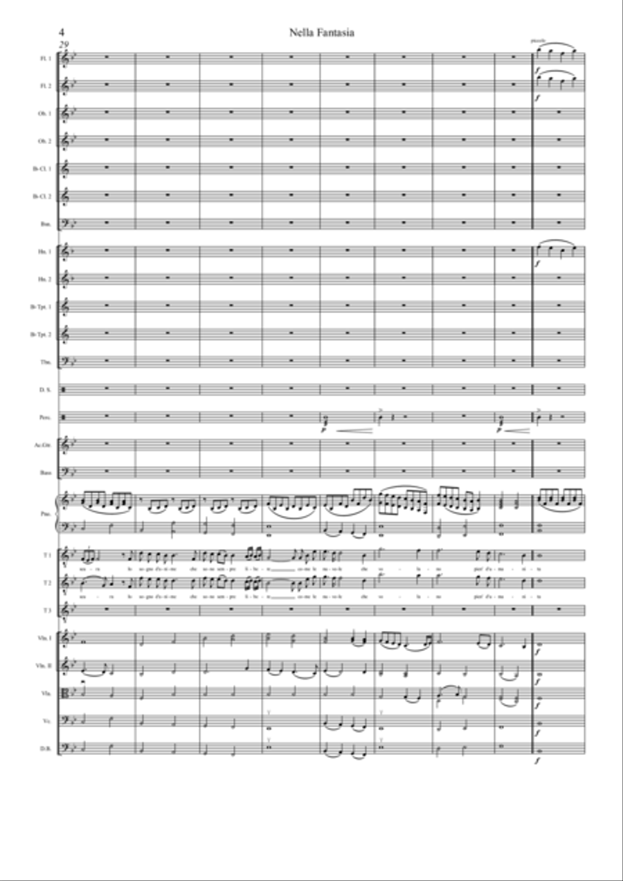 Nella Fantasia Full Orchestra scores gallery preview page 5