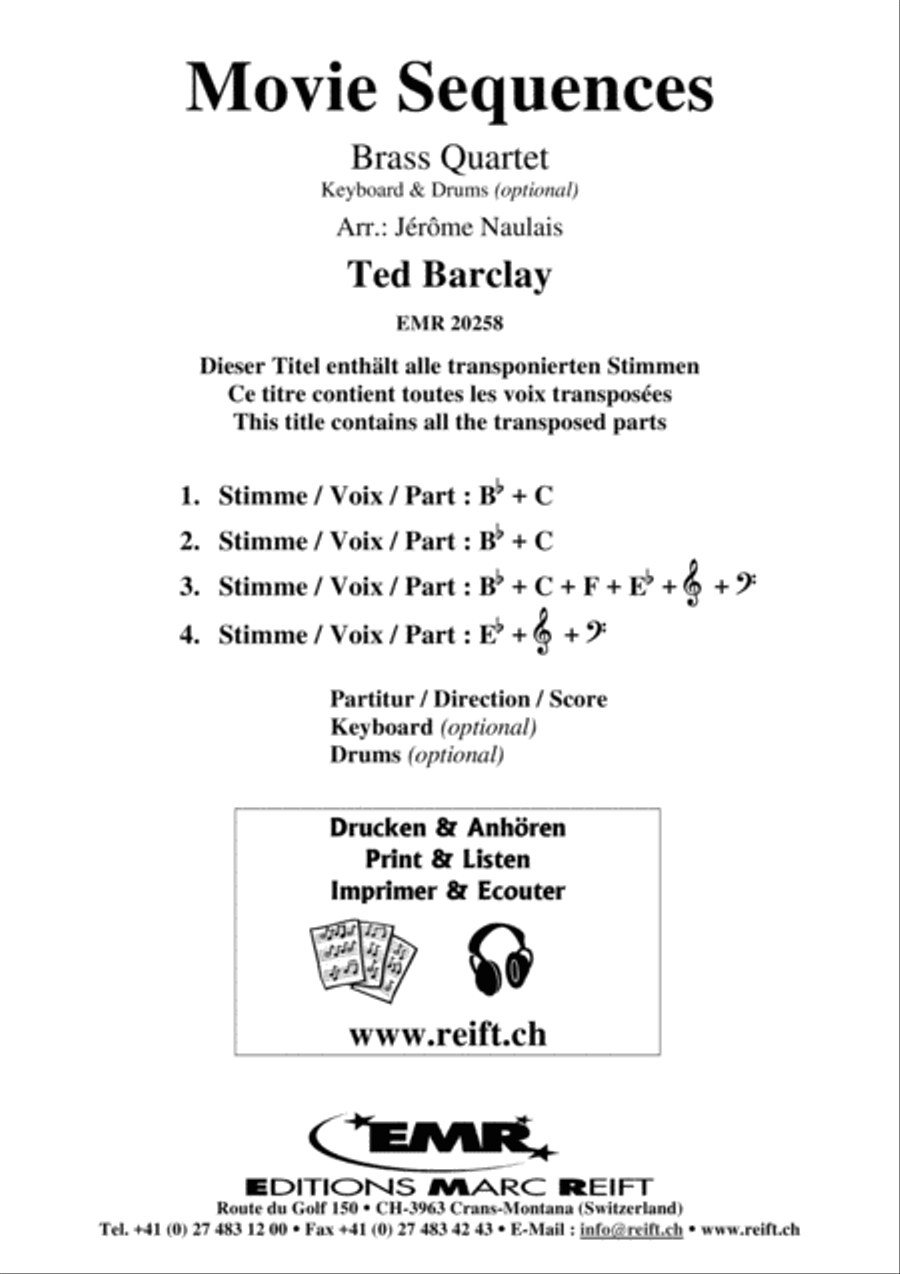 Movie Sequences Brass Ensemble scores gallery preview page 2
