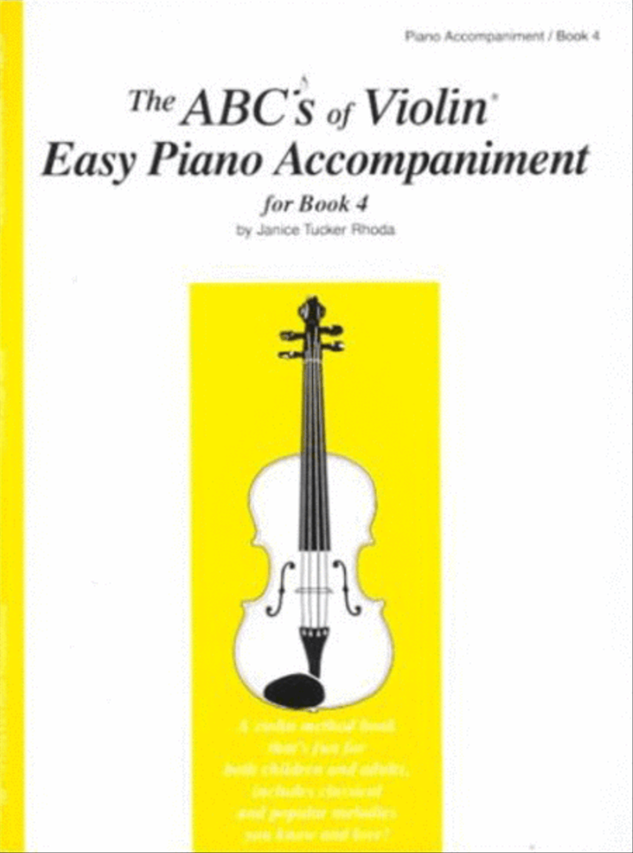 The ABC's of Violin - Easy Piano Accompaniment 1, Book 4 Violin Solo scores gallery preview page 1