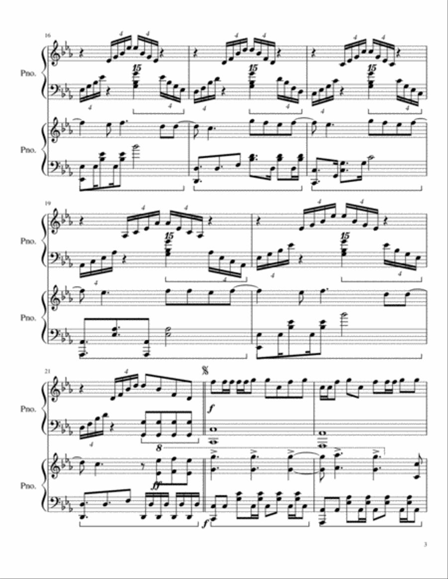 This Is Me Piano scores gallery preview page 3