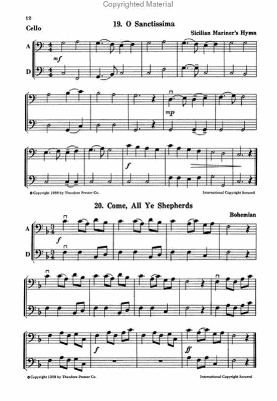 Play A Song Of Christmas, Bass Clef Instr. Chamber Music scores gallery preview page 4