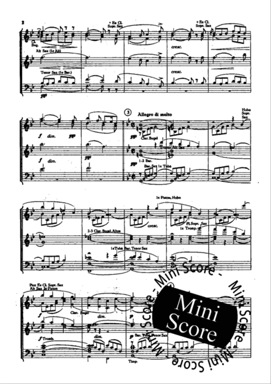 Heimkehr Aus Der Fremde Fanfare Band scores gallery preview page 4