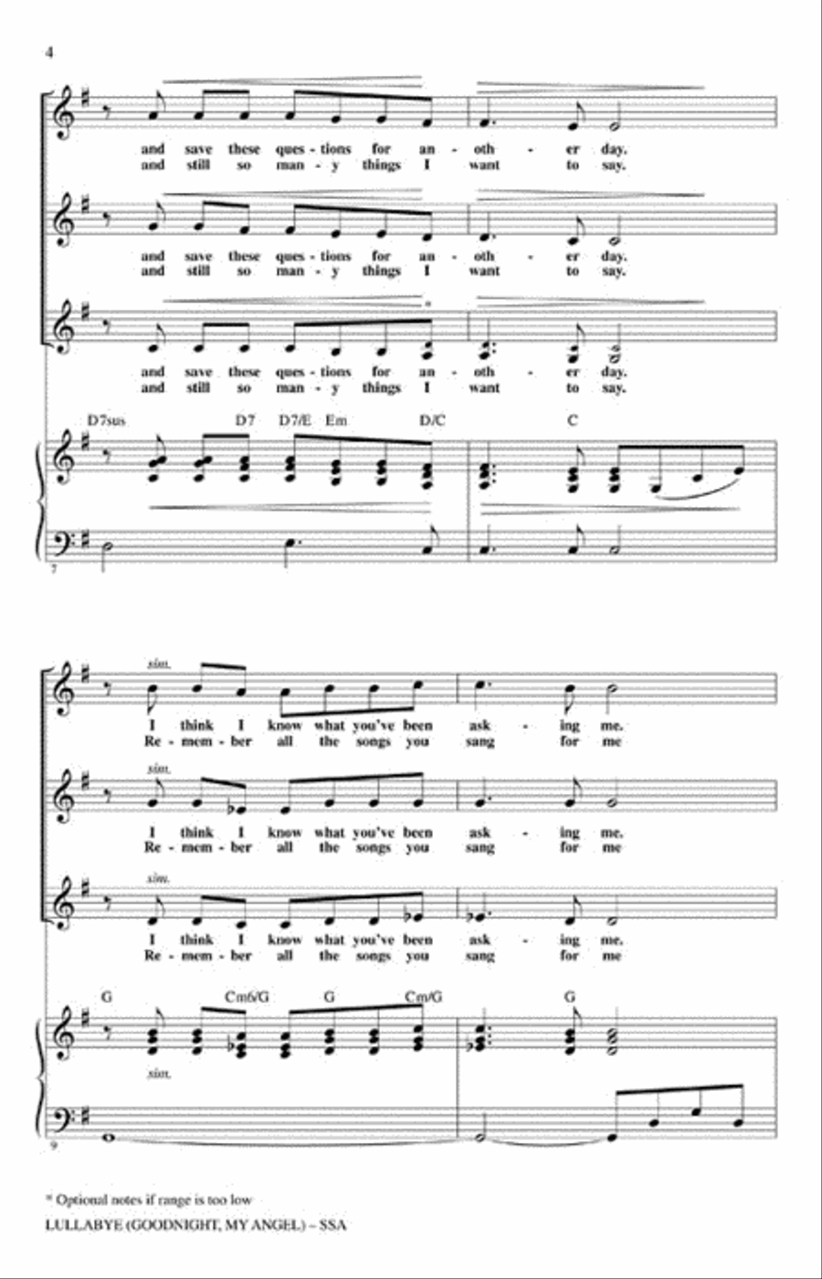 Lullabye SSA scores gallery preview page 3