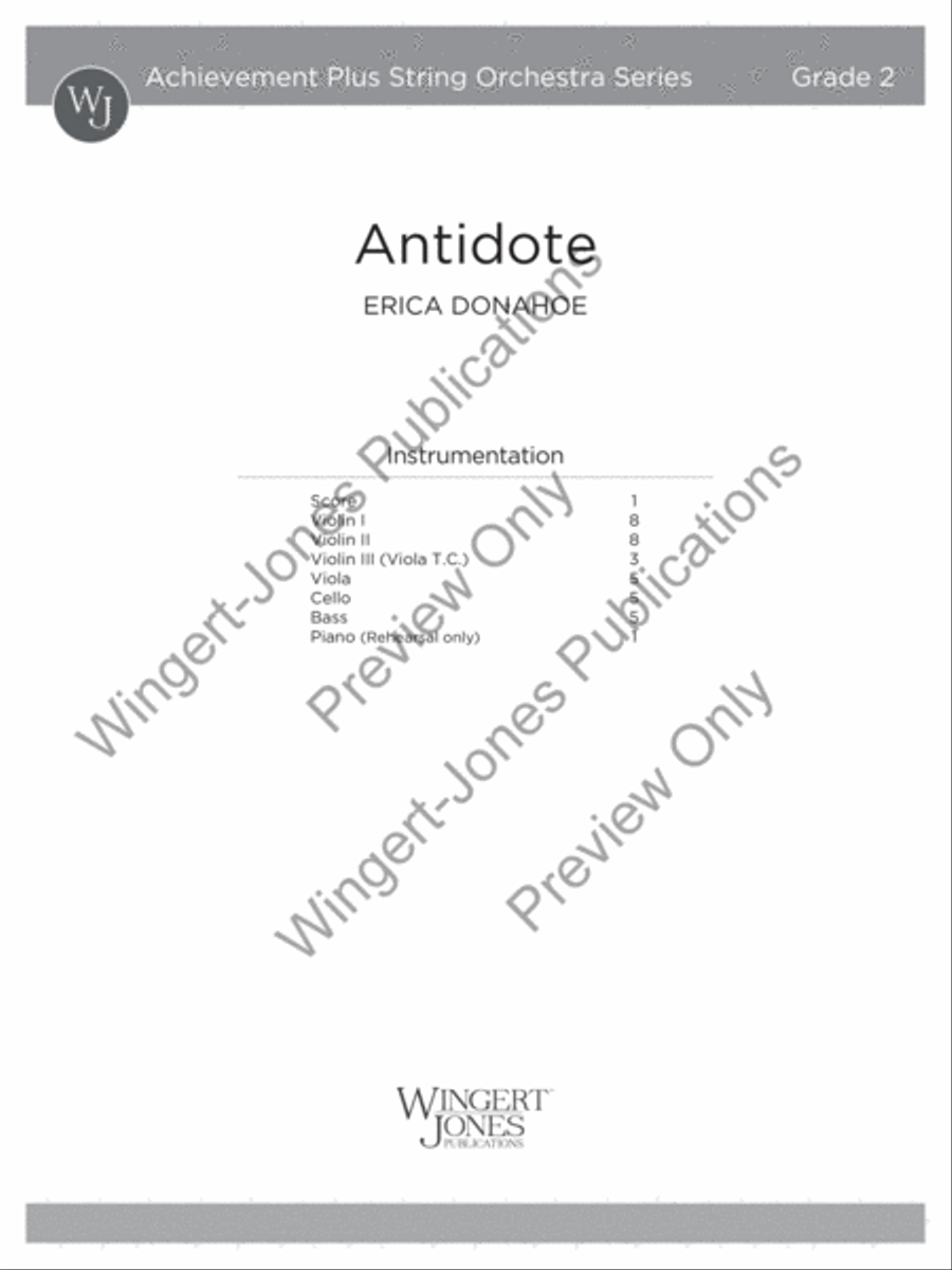 Antidote Antidote String Orchestra scores gallery preview page 2