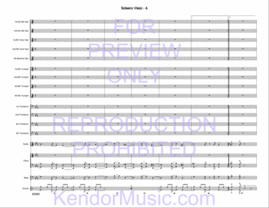 Salsero Viejo Jazz Ensemble scores gallery preview page 25