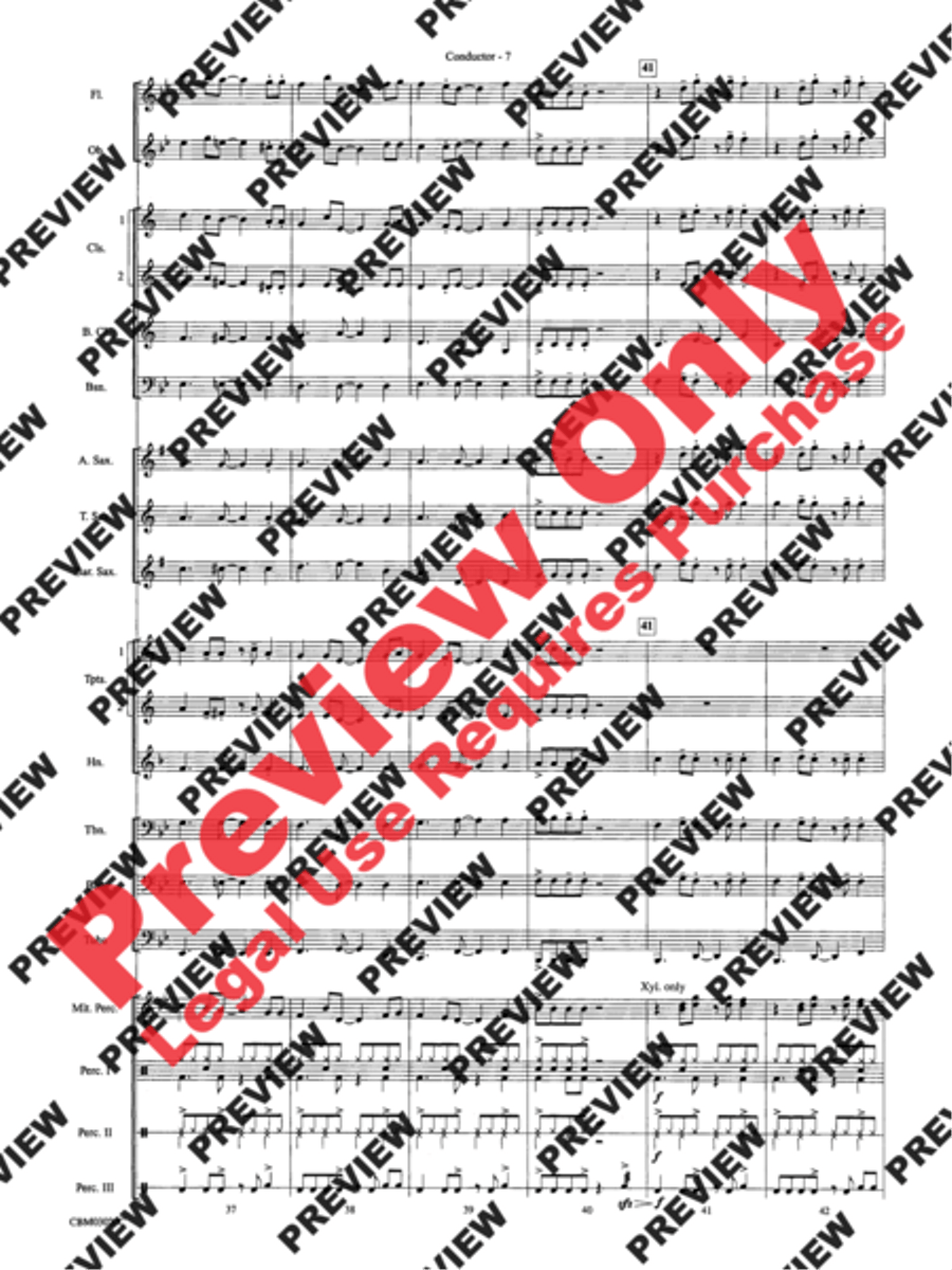 Frosty's Caribbean Holiday Concert Band scores gallery preview page 9