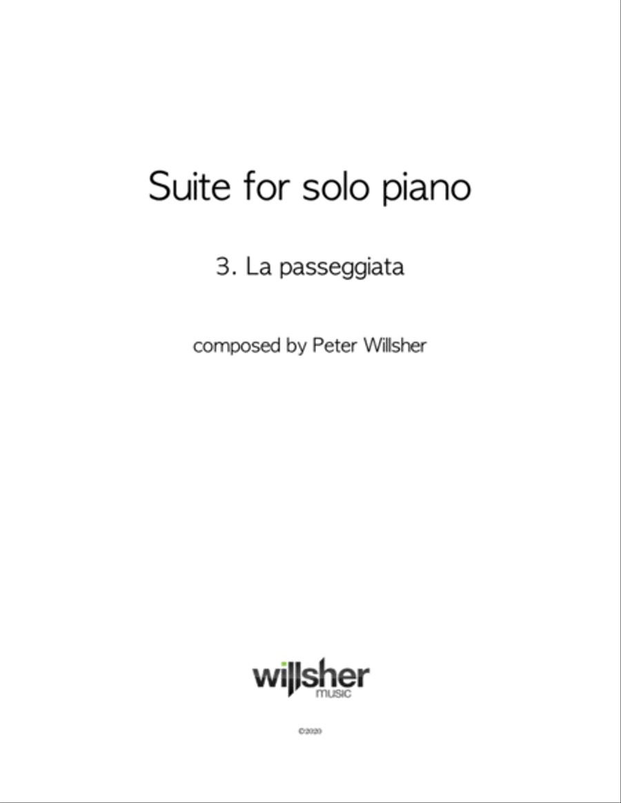La passeggiata La passeggiata Piano Solo scores gallery preview page 1