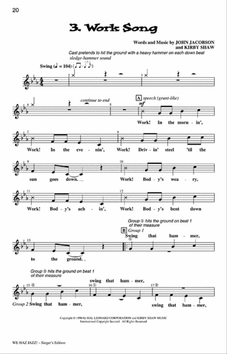 We Haz Jazz! (Musical) Choir scores gallery preview page 4