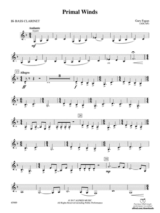 Primal Winds: B-flat Bass Clarinet