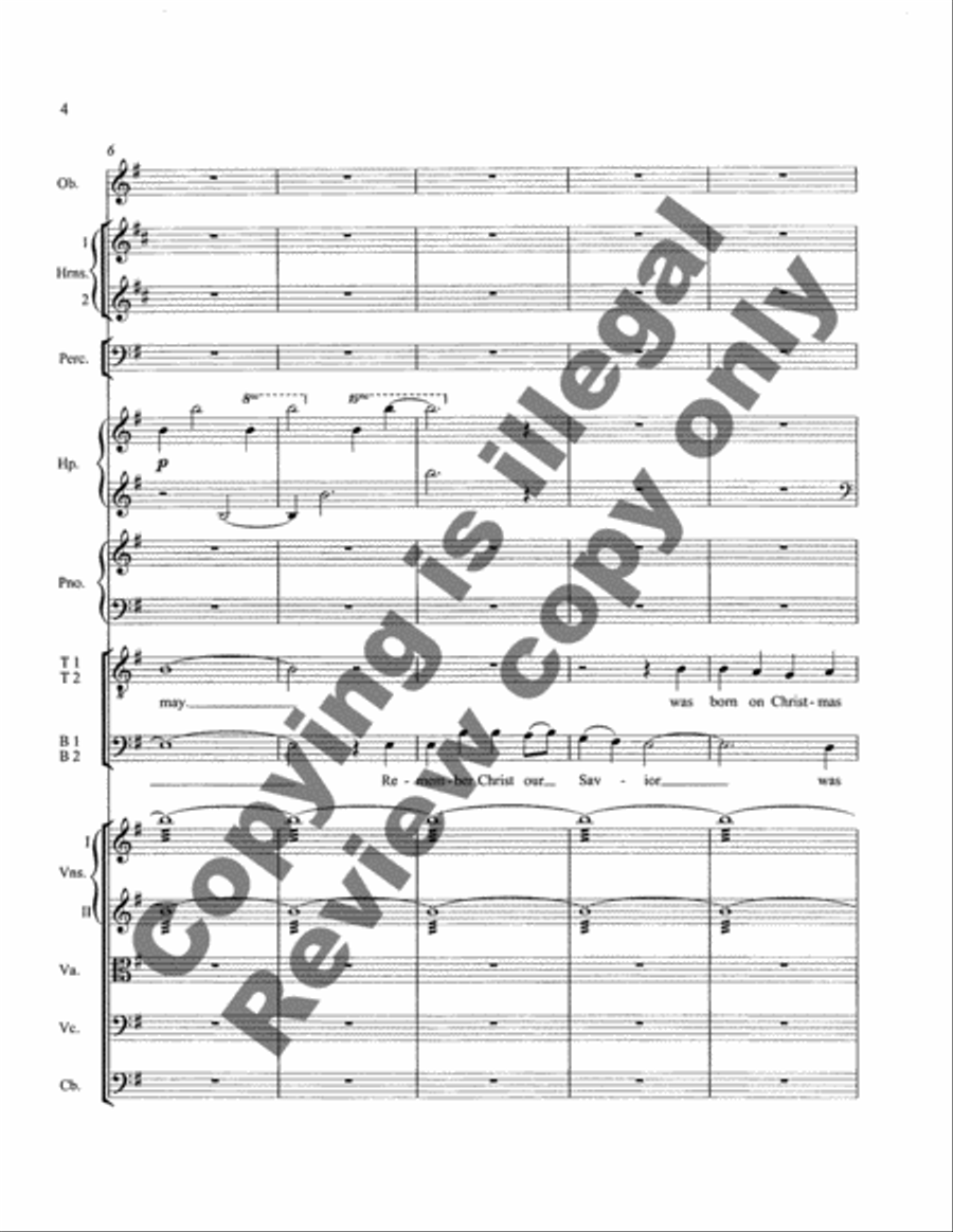 Christmas Trilogy: 3. God Rest Ye Merry, Gentlemen (Full Score) Choir scores gallery preview page 4