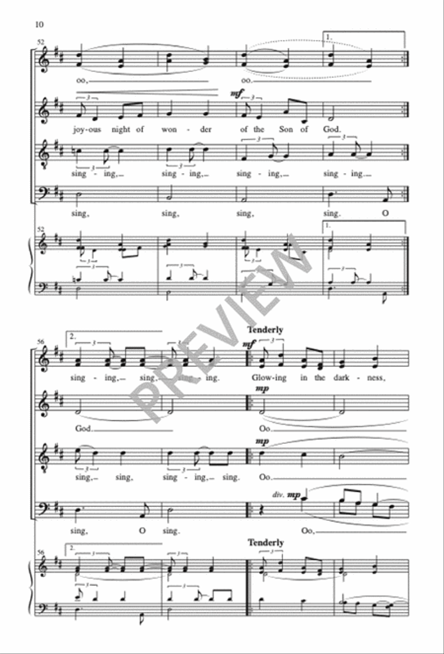 Singing, We Come Singing Divisi scores gallery preview page 10
