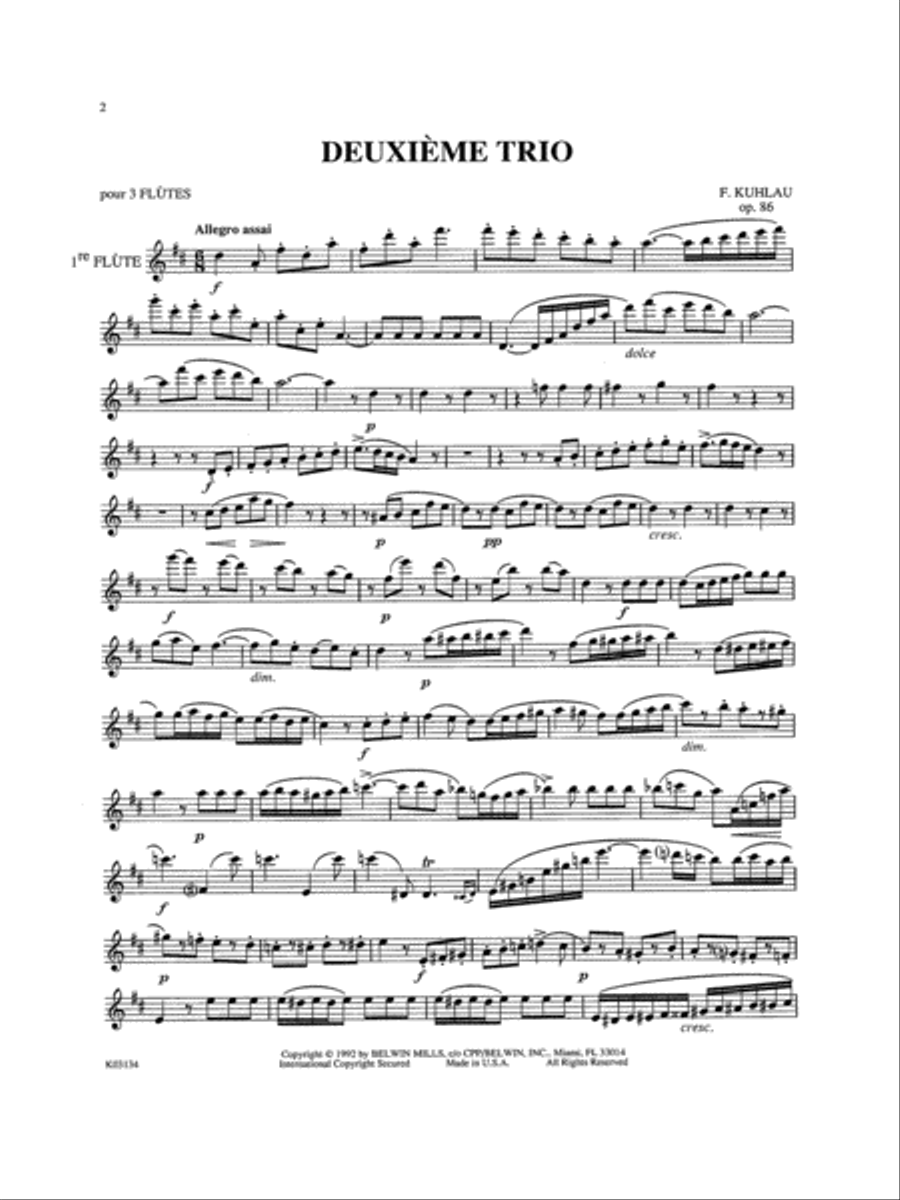 Three Grand Trios, Op. 86, Volume 2 Small Ensemble scores gallery preview page 3