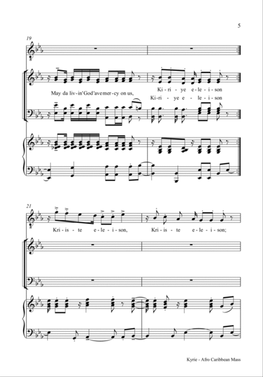 Kyrie (Lord, Have Mercy) Kyrie (Lord, Have Mercy) 4-Part scores gallery preview page 4