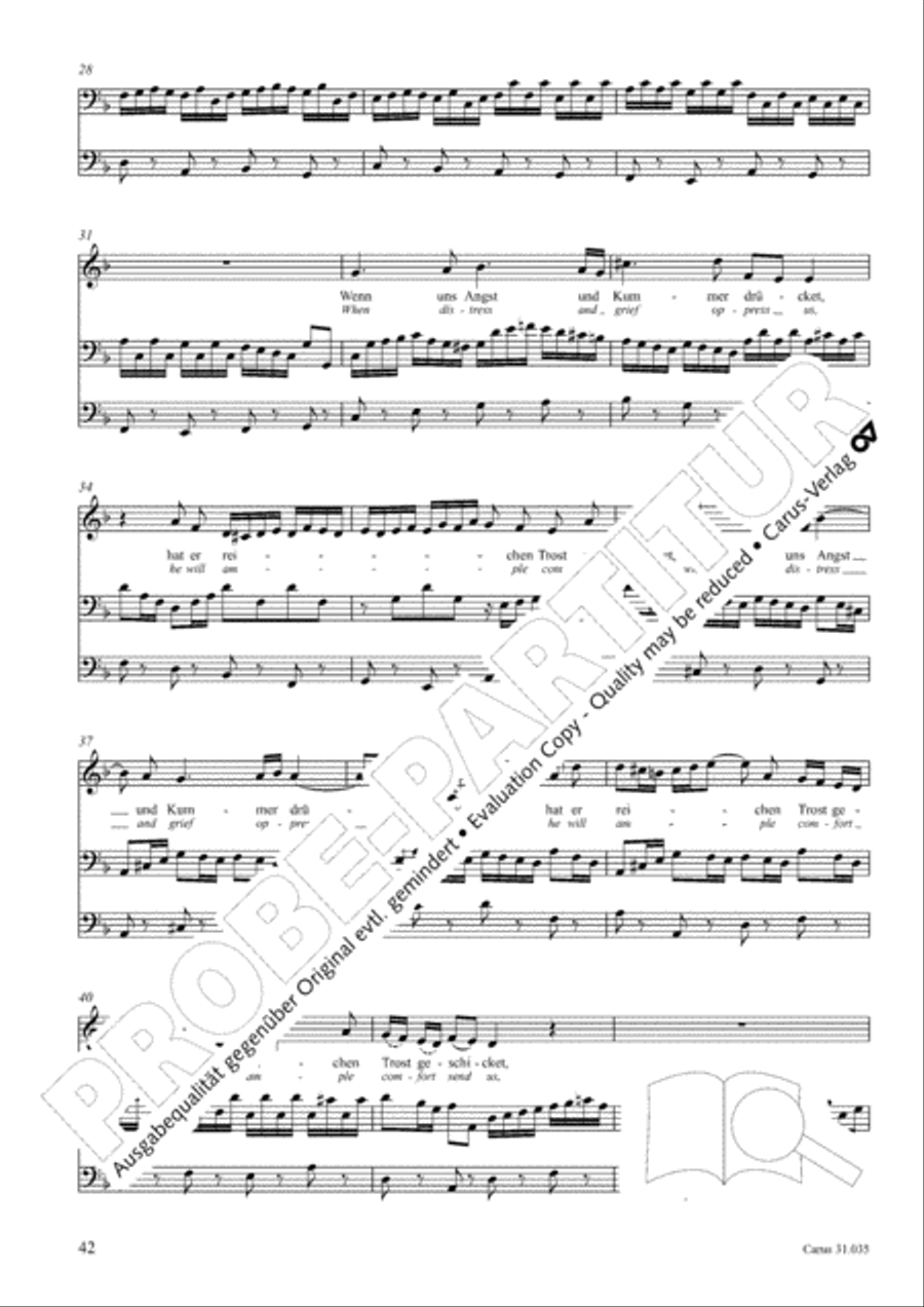 Soul and spirit are astounded (Geist und Seele wird verwirret) English Horn scores gallery preview page 43