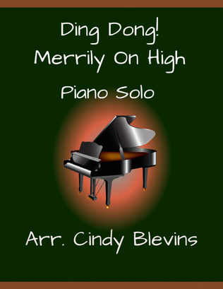 Book cover for Ding Dong! Merrily on High, for Piano Solo