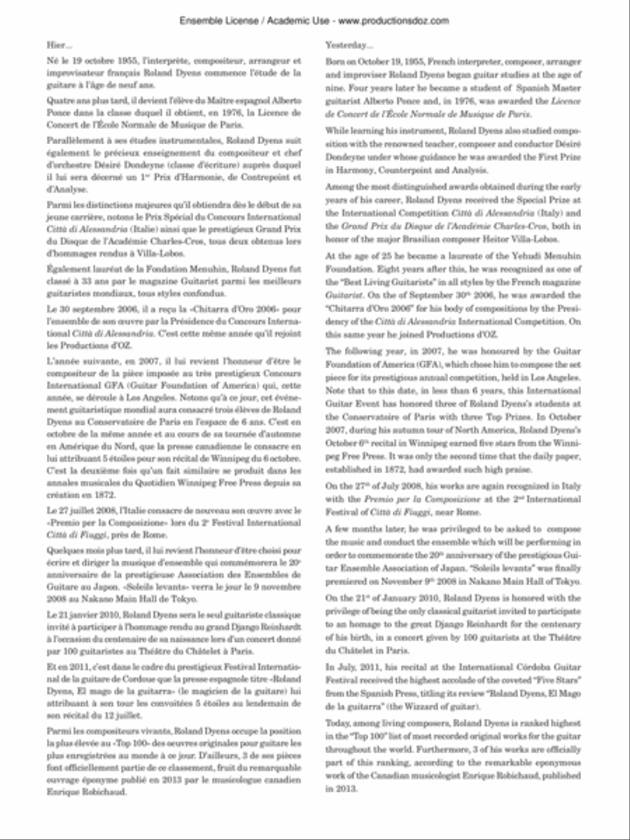 Les 100 de Roland Dyens - L’intégrale, vol. 2 Classical Guitar scores gallery preview page 5