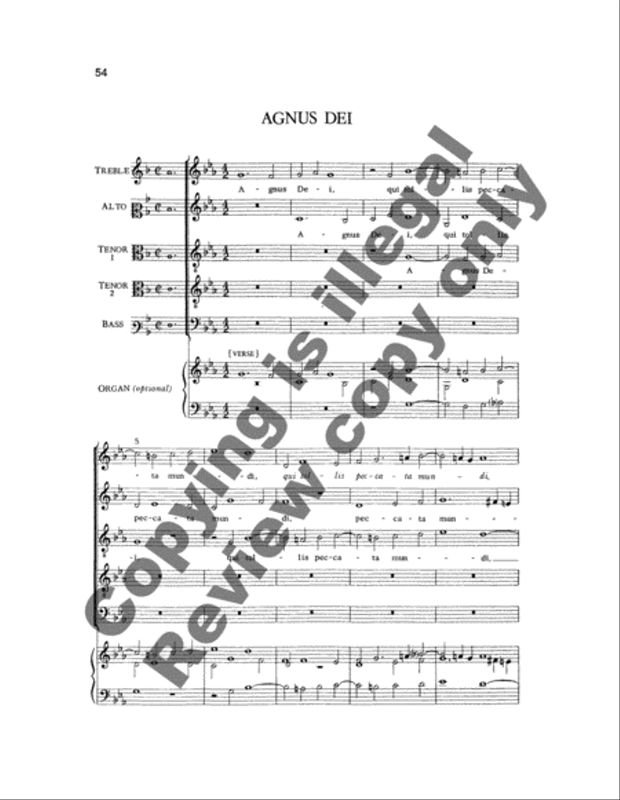 Mass for Five Voices Mass for Five Voices SATTB scores gallery preview page 7