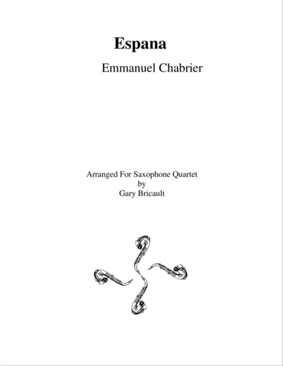 Espana Saxophone Quartet scores gallery preview page 1
