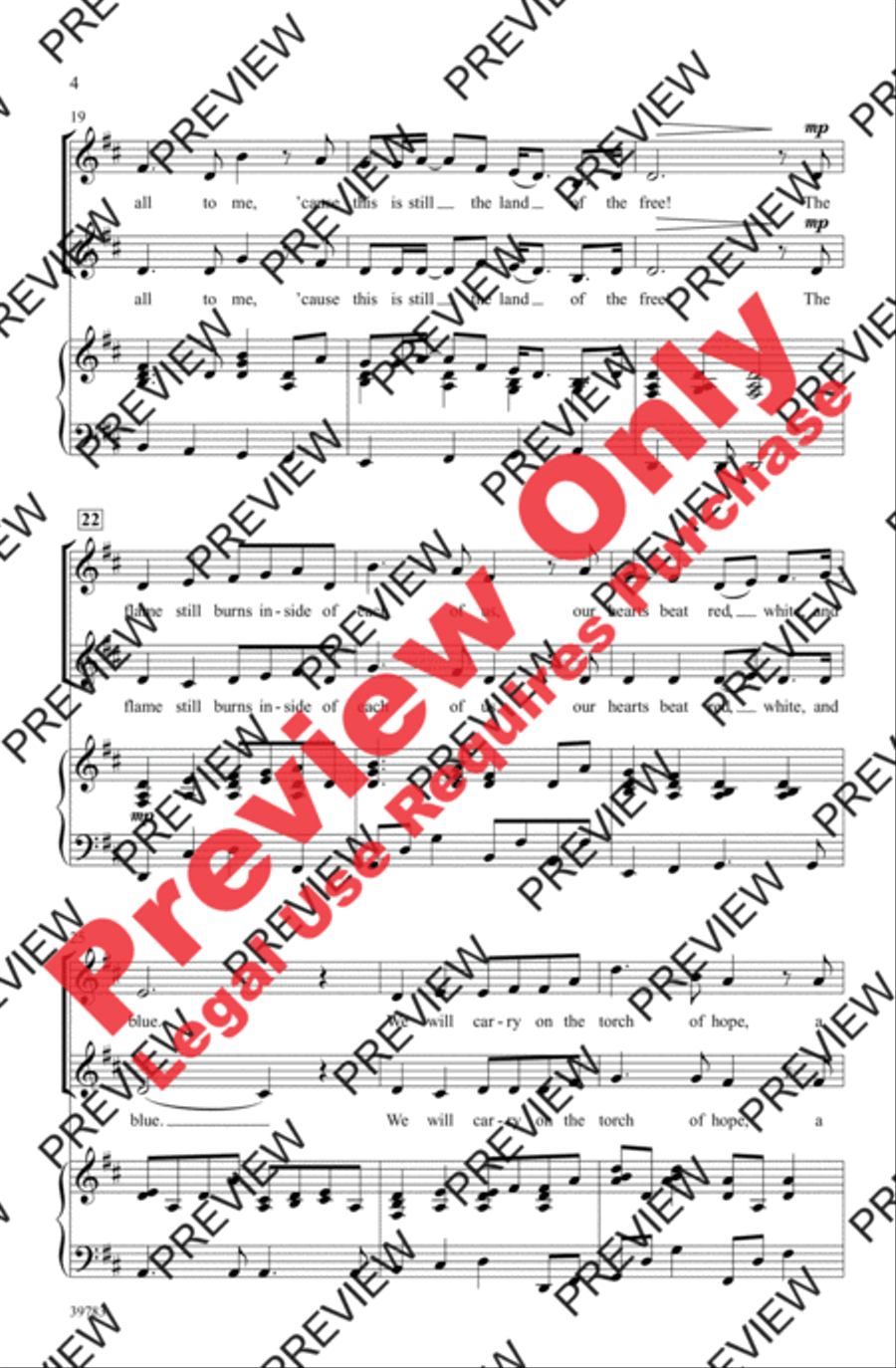 Land of the Free 2-Part scores gallery preview page 4