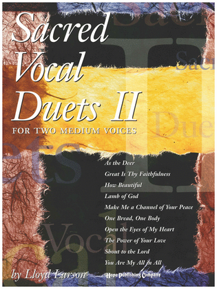 Book cover for Sacred Vocal Duets II (2 Medium Voices)