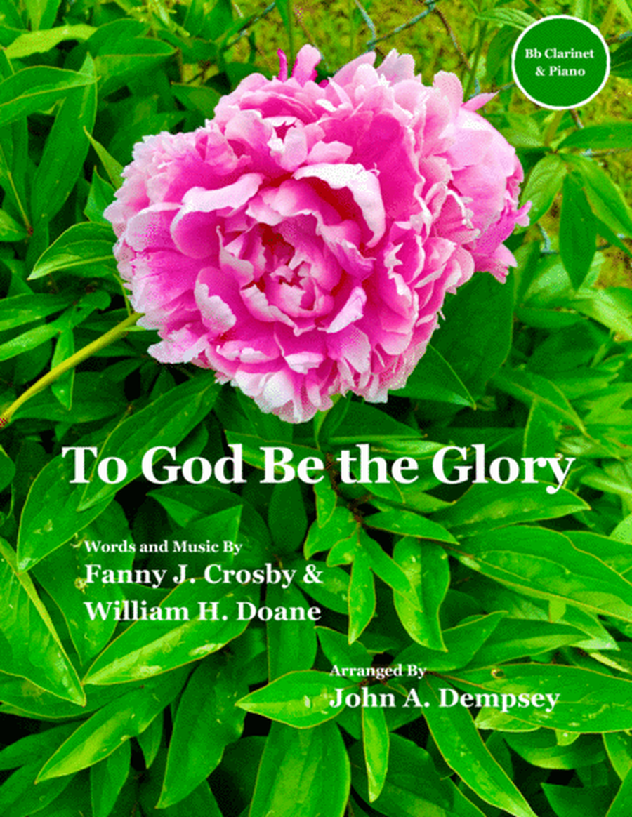 To God Be the Glory (Clarinet and Piano) image number null