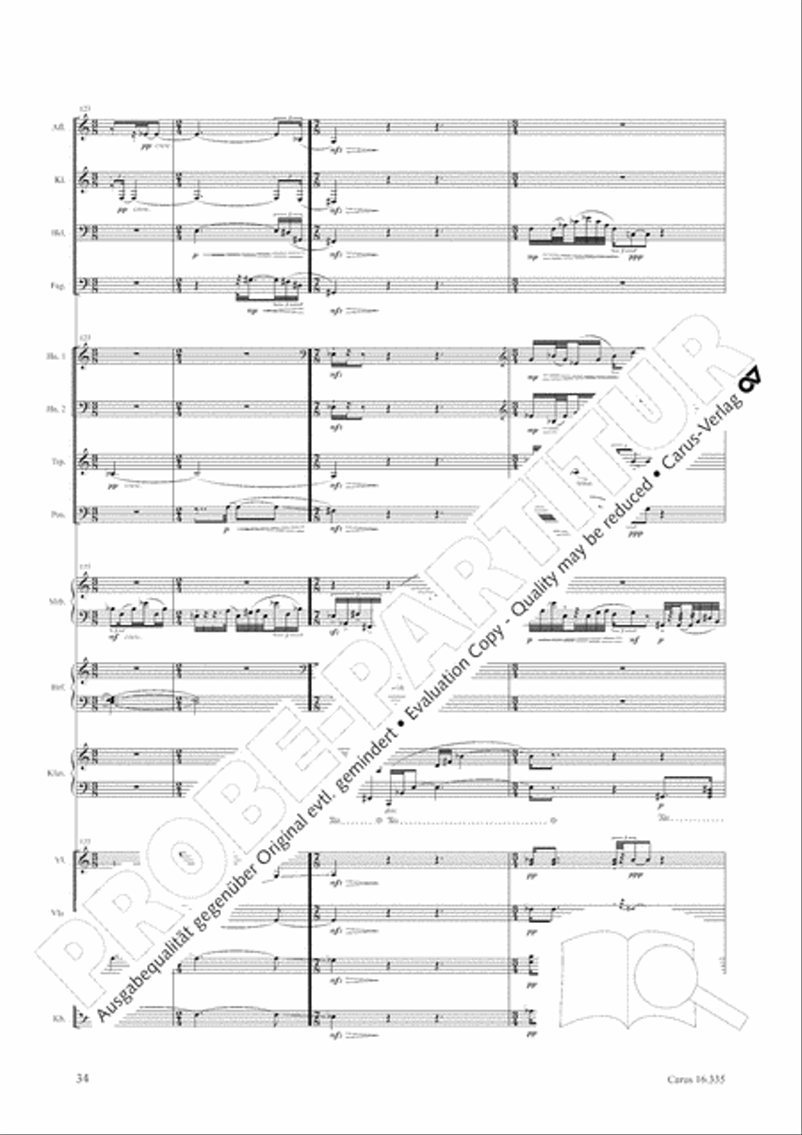 Esquisse: le froid Orchestra scores gallery preview page 35