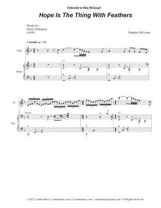 Book cover for Hope Is The Thing With Feathers (Vocal Quartet - (SATB)