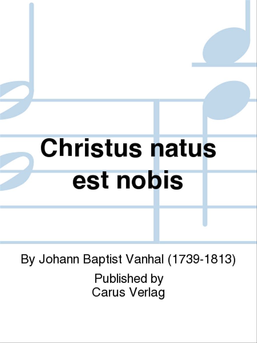 Christus natus est nobis 4-Part scores gallery preview page 1