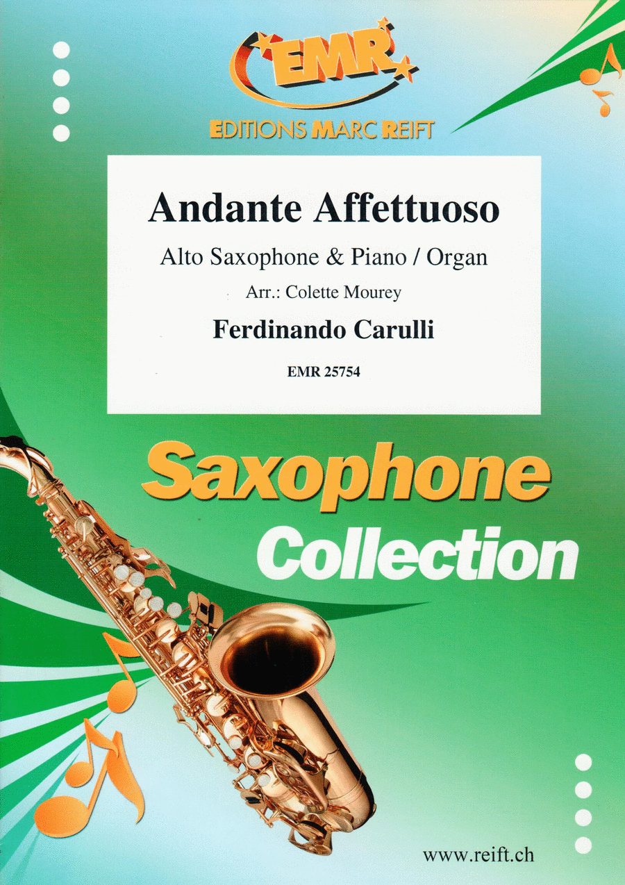 Andante Affettuoso Alto Saxophone scores gallery preview page 1