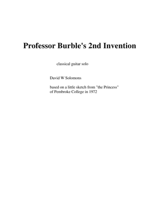 Professor Burble's 2nd Invention - for guitar solo