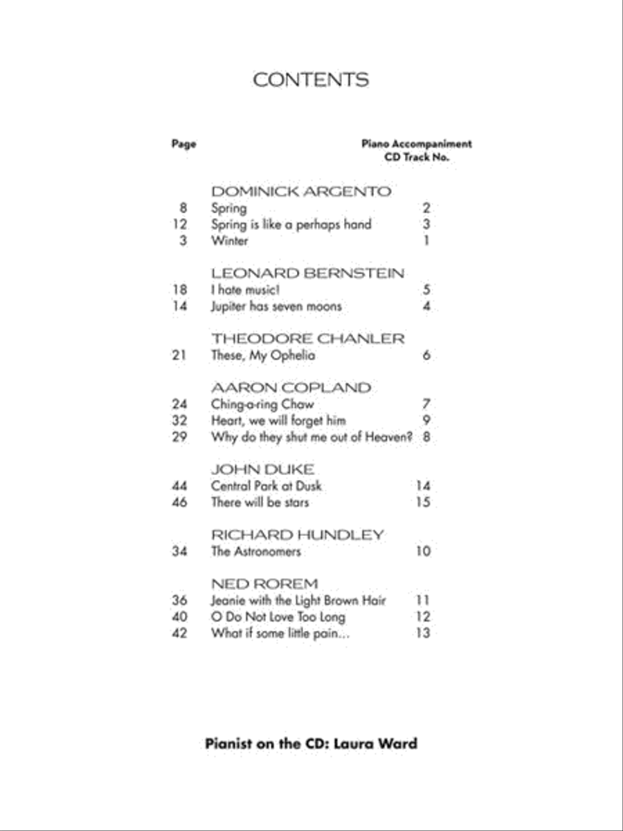 15 Art Songs by American Composers Low Voice scores gallery preview page 4