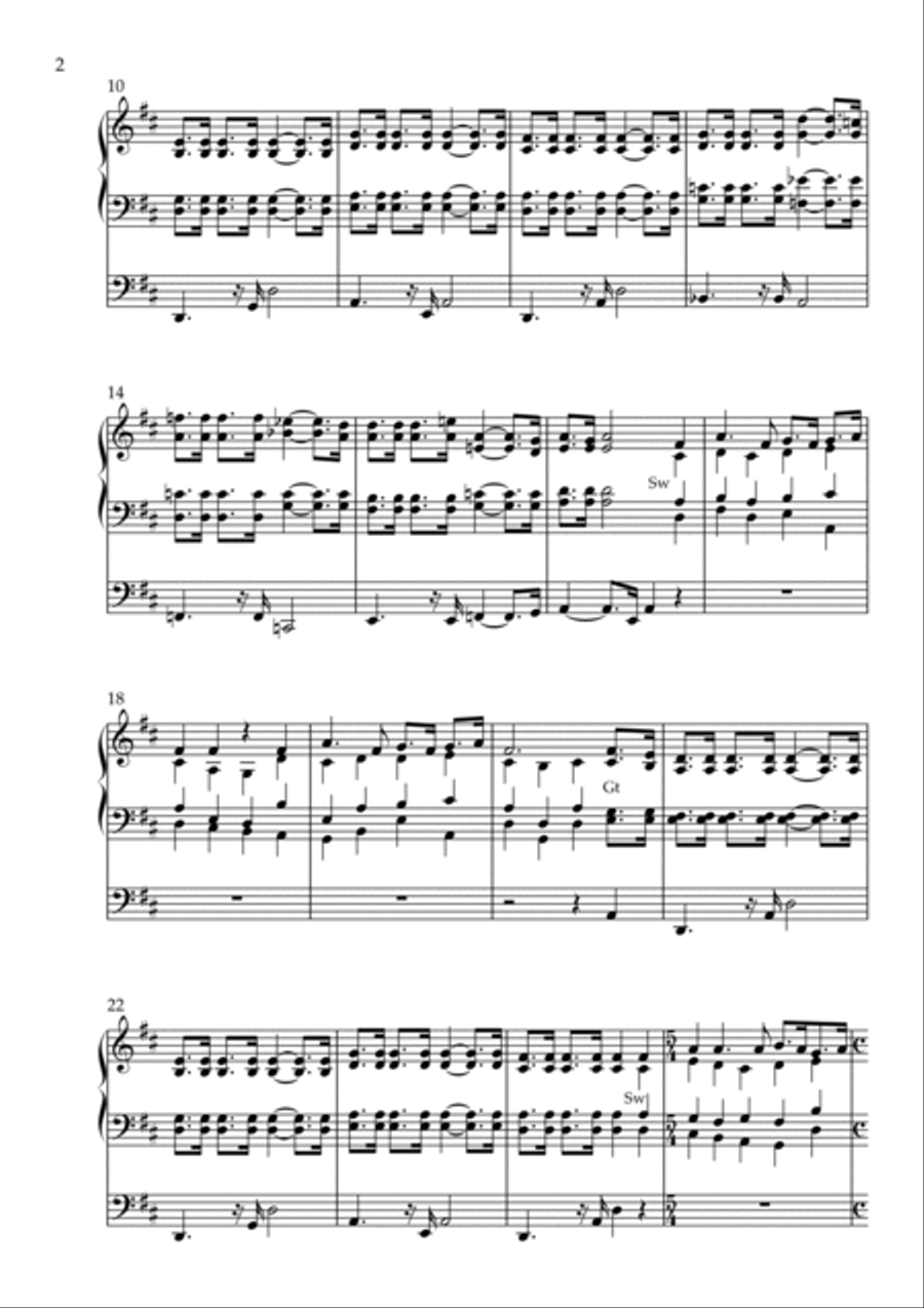 Lithuanian Folk Suite, Op. 150 (Organ Solo) Organ Solo scores gallery preview page 2