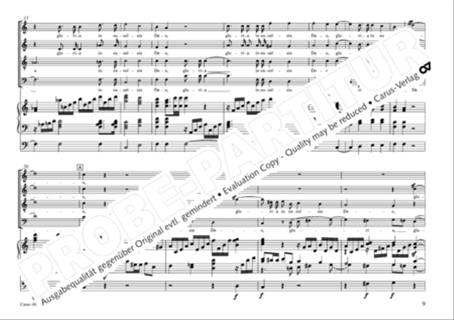 Missa sacra C Minor 4-Part scores gallery preview page 10