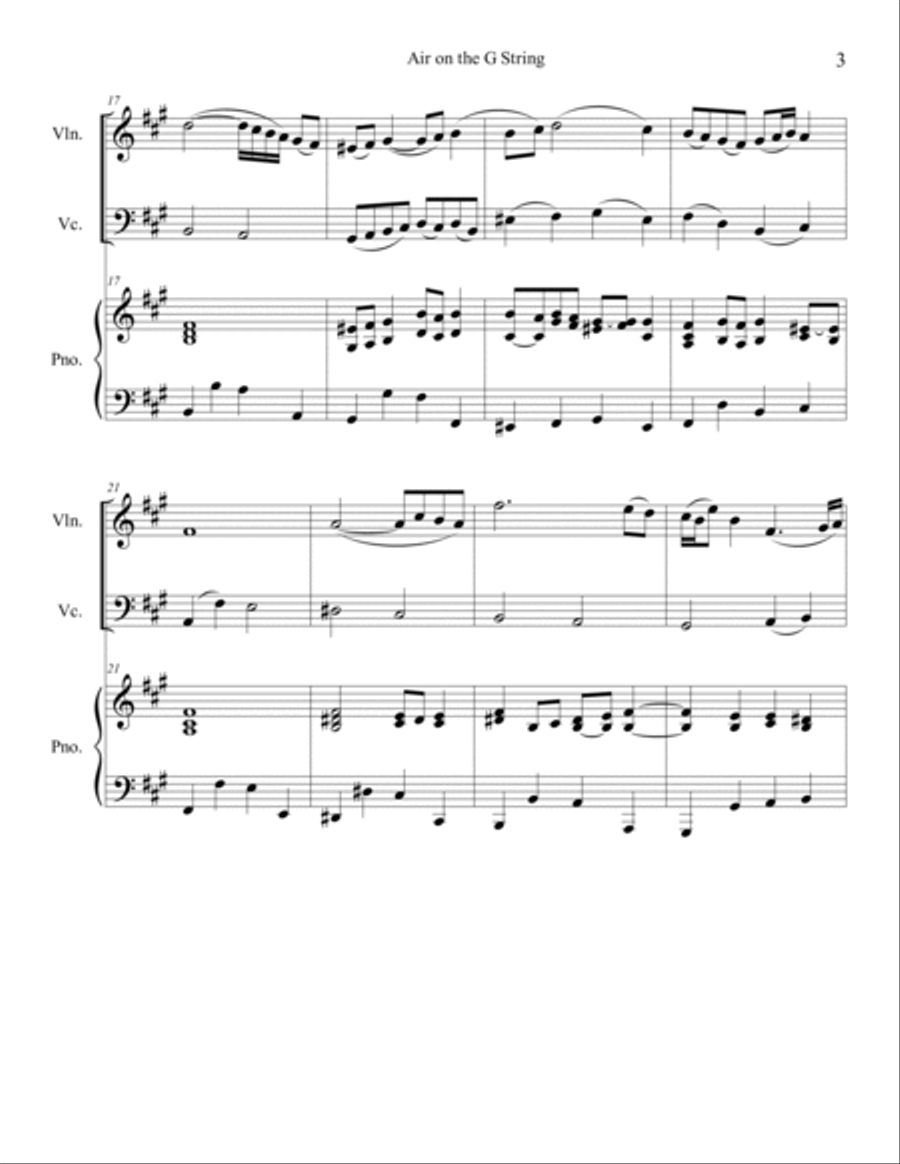 10 Wedding Duets for Violin and Cello with Piano Piano Trio scores gallery preview page 5