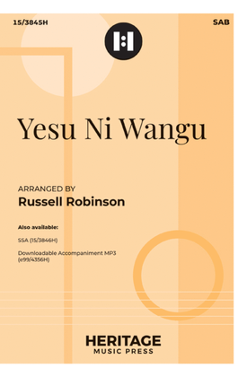 Book cover for Yesu Ni Wangu