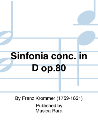 Book cover for Sinfonia Concertante in D Op. 80