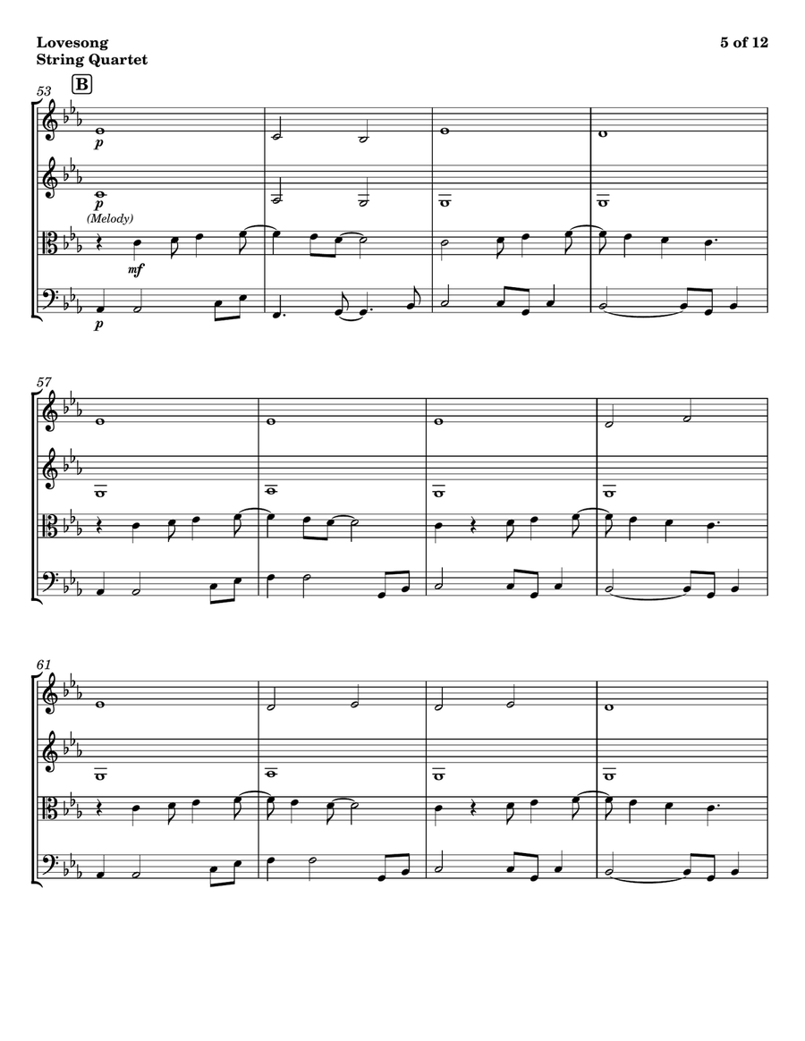 Lovesong Lovesong String Quartet scores gallery preview page 5