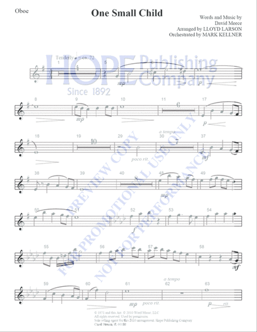 One Small Child Orchestra scores gallery preview page 20