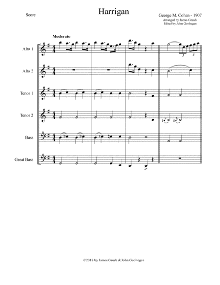 Harrigan for Recorder Sextet Recorder scores gallery preview page 3
