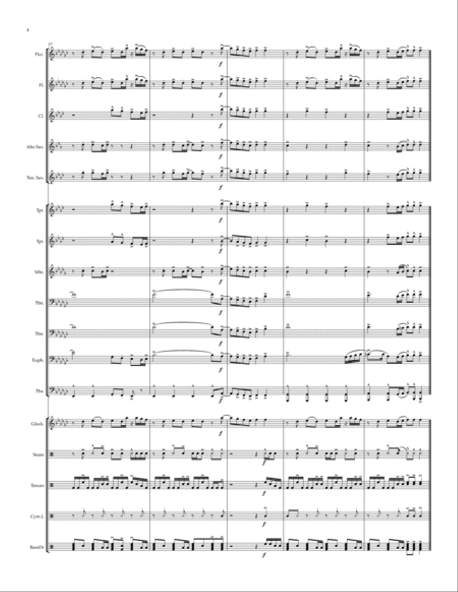 About Damn Time About Damn Time Marching Band scores gallery preview page 4