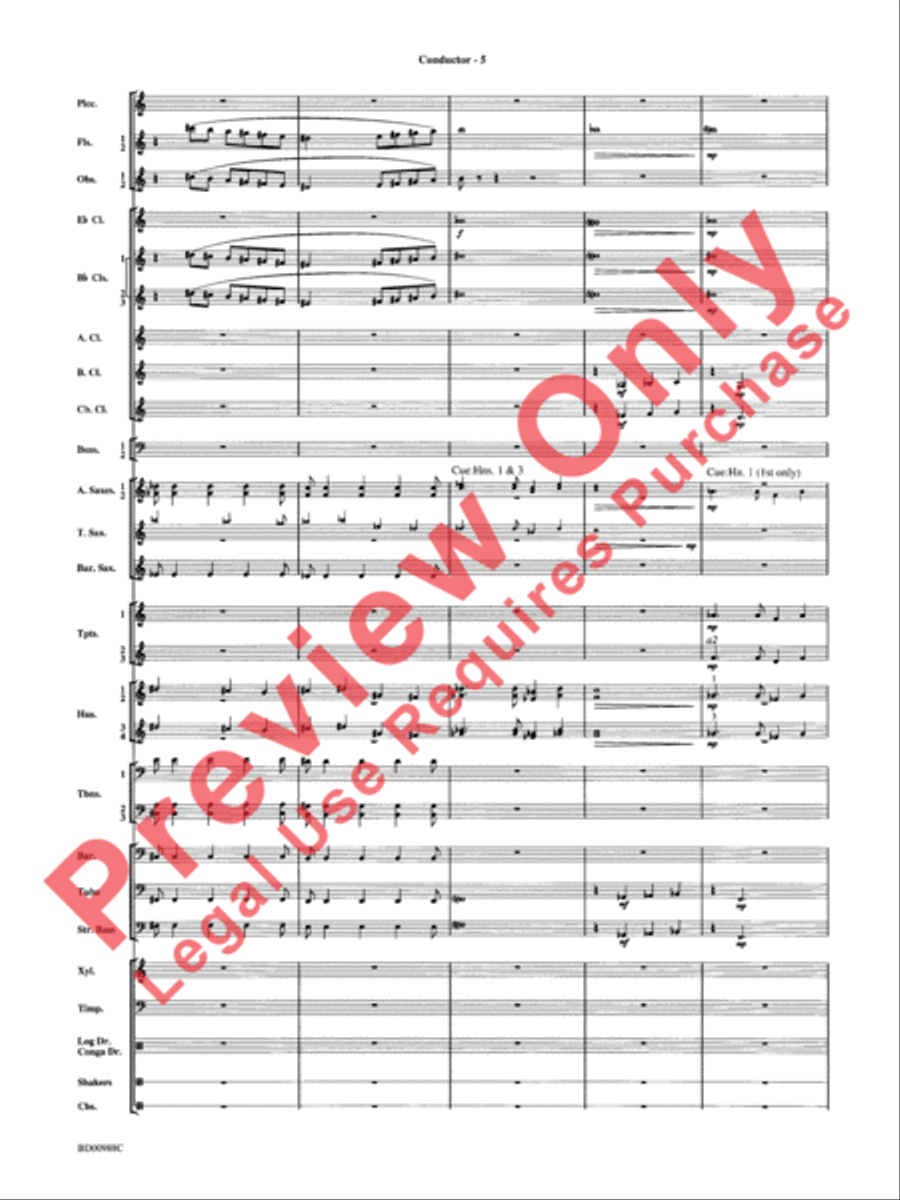 Kilimanjaro: An African Portrait Concert Band scores gallery preview page 8