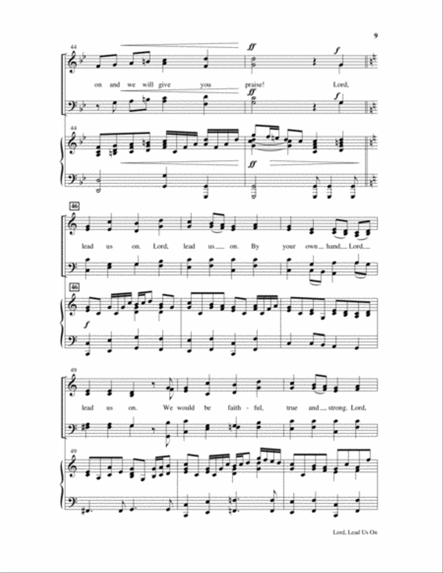 Lord, Lead Us On Lord, Lead Us On 4-Part scores gallery preview page 10